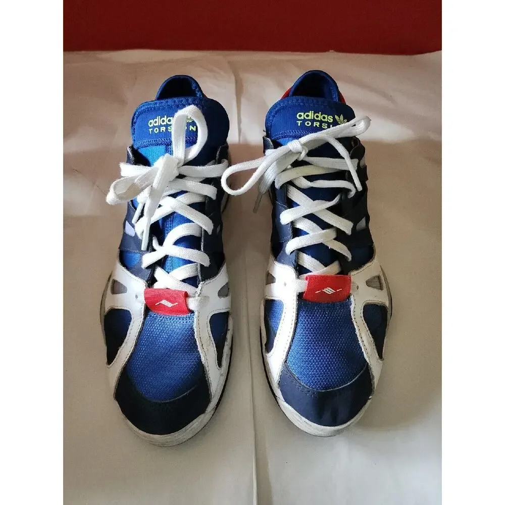 Adidas Men's Size 9 Red White Blue Torsion Sneakers